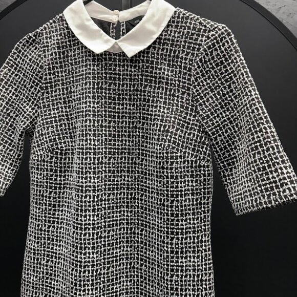 F&F Black and White Collared Dress - Picture 2 of 5